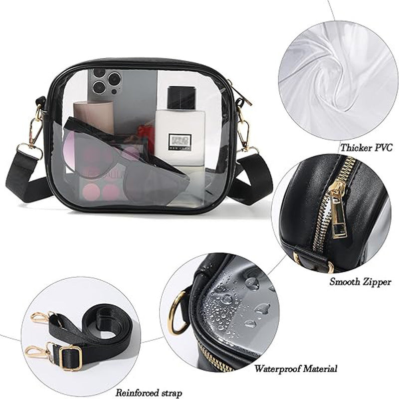 Transparent PVC Messenger Bag Women's Waterproof