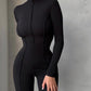 Reverse Wear Design Sense High Waist Slim Breathable Leisure Sports Suit