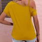 Camicetta con spalle scoperte Camicia estiva dal design irregolare