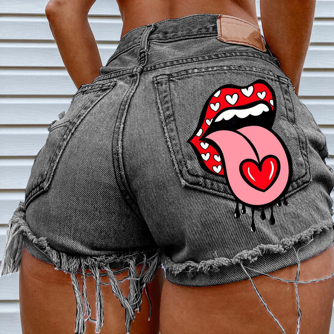 Loch Mode Vier Jahreszeiten Straße Hipster Denim Shorts Frauen