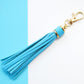 Background Color Leather Tassel Key Chain Silica Gel Bracelet