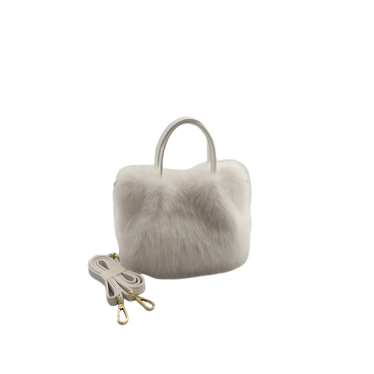 Women's Fox Fur-style Tote Bag