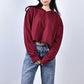 Solid Color Short Cropped Multicolor Sweater