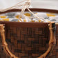 Vintage Hand-woven Acrylic Handle Women's Woven Tote