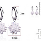 New fashion pure beauty ice 925 silver earrings hypoallergenic non-fading earrings