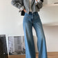 Schlankmachende Retro-Jeans mit hoher Taille