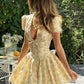 Fashion Pleated Floral Dress