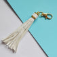 Background Color Leather Tassel Key Chain Silica Gel Bracelet