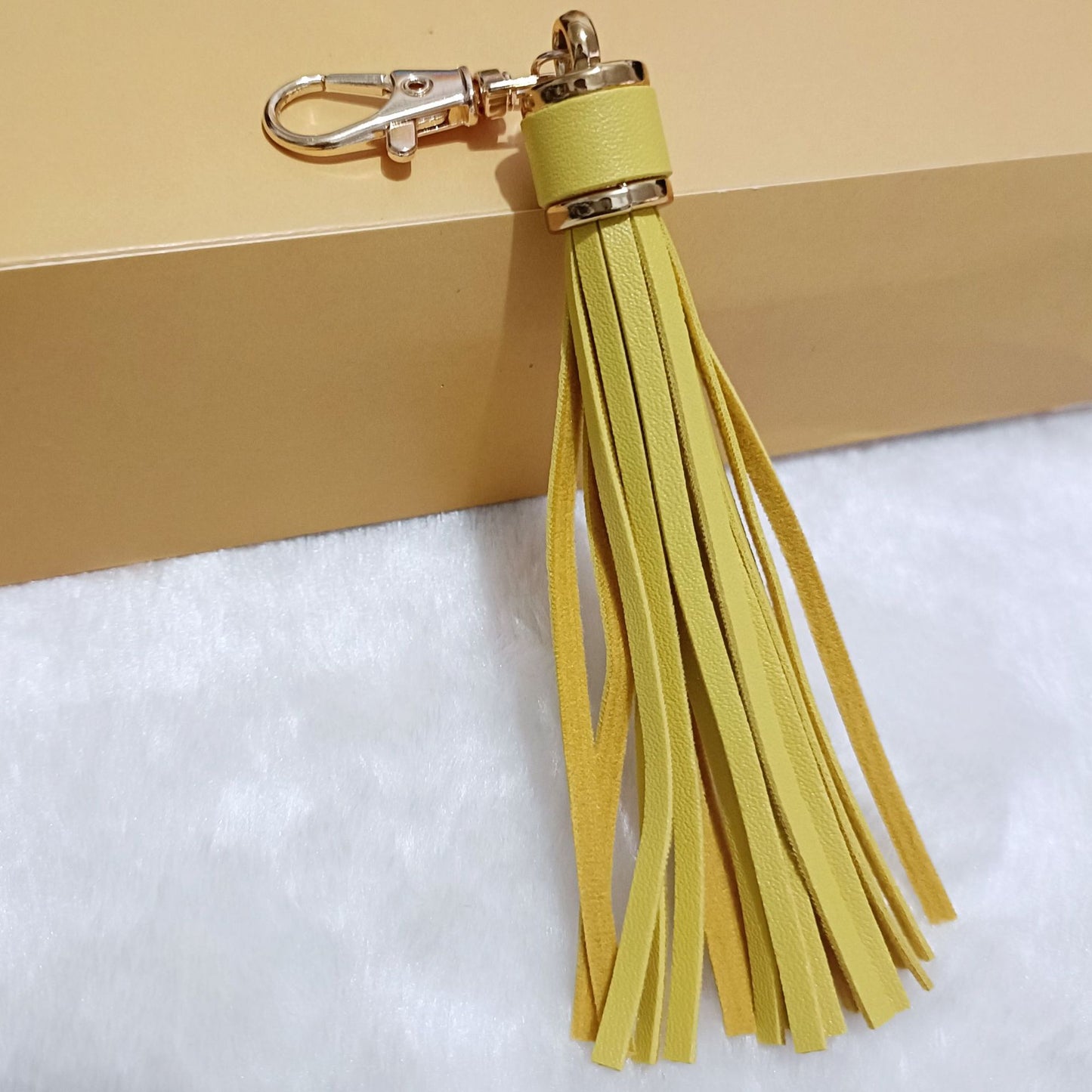 Background Color Leather Tassel Key Chain Silica Gel Bracelet