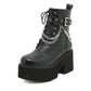 Women's Black High-heeled Dr Martens Boots