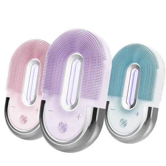 Electric Silica Gel Facial Cleanser Vibration Cleansing Instrument