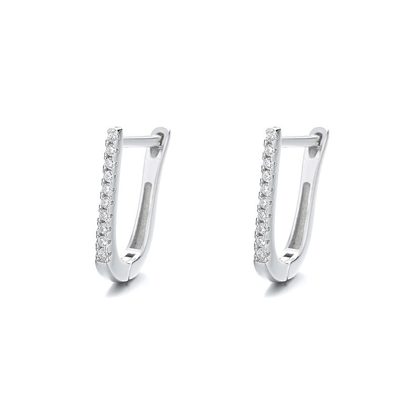 Geometric U-Shape Earrings | Women's Geometric Earring | Trend N Trove