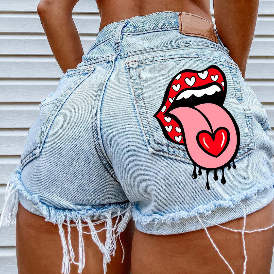 Loch Mode Vier Jahreszeiten Straße Hipster Denim Shorts Frauen