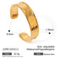 18K Gold Edelstahl Breite Oberfläche Armband High Sense