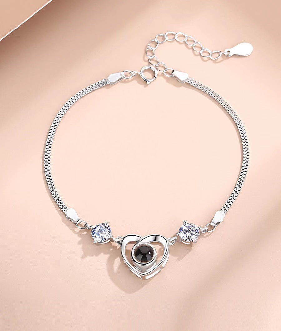 Bracciale da donna a proiezione semplice in argento S925