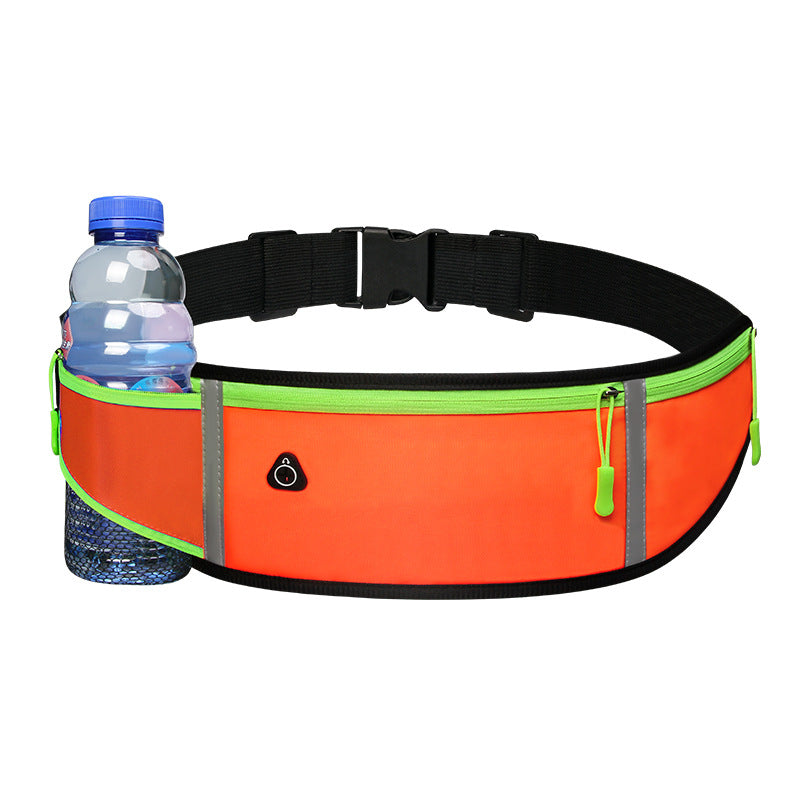 Sports Waist Bag With Pocket Light Slim Zip Running Belt