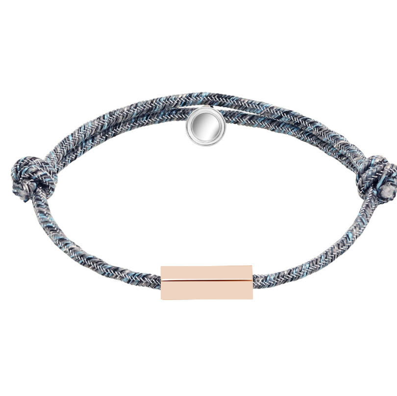 Personalisiertes Namensarmband, Versprechen der ewigen Liebe, Magnet zieht sich gegenseitig an. Armband für Paare aus rostfreiem Stahl