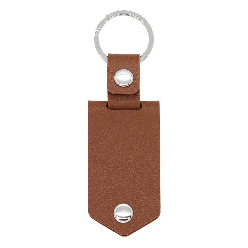 Leather Photo UV Color Printed Keychain