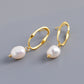 Personality Trend Baroque Irregular Shaped Water Pearl Earrings