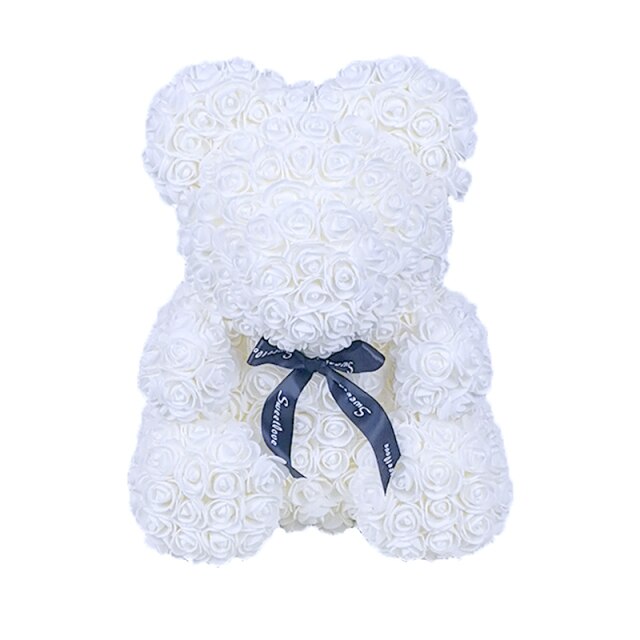 Liebesgeschenk Rosenbär Ewige Blume Rose Teddybär PE-Schaumbär 25 cm