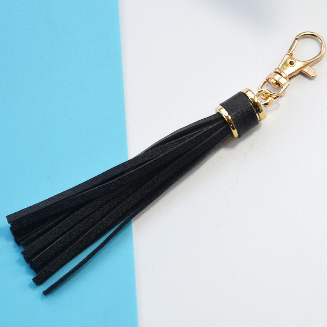 Background Color Leather Tassel Key Chain Silica Gel Bracelet