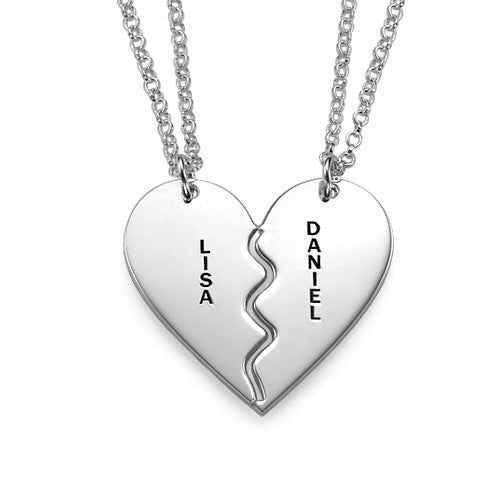 Sterling silver loving couple lettering jewelry