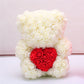 Love Gift Rose Bear Eternal Flower Rose Teddy Bear PE Foam Bear 25cm