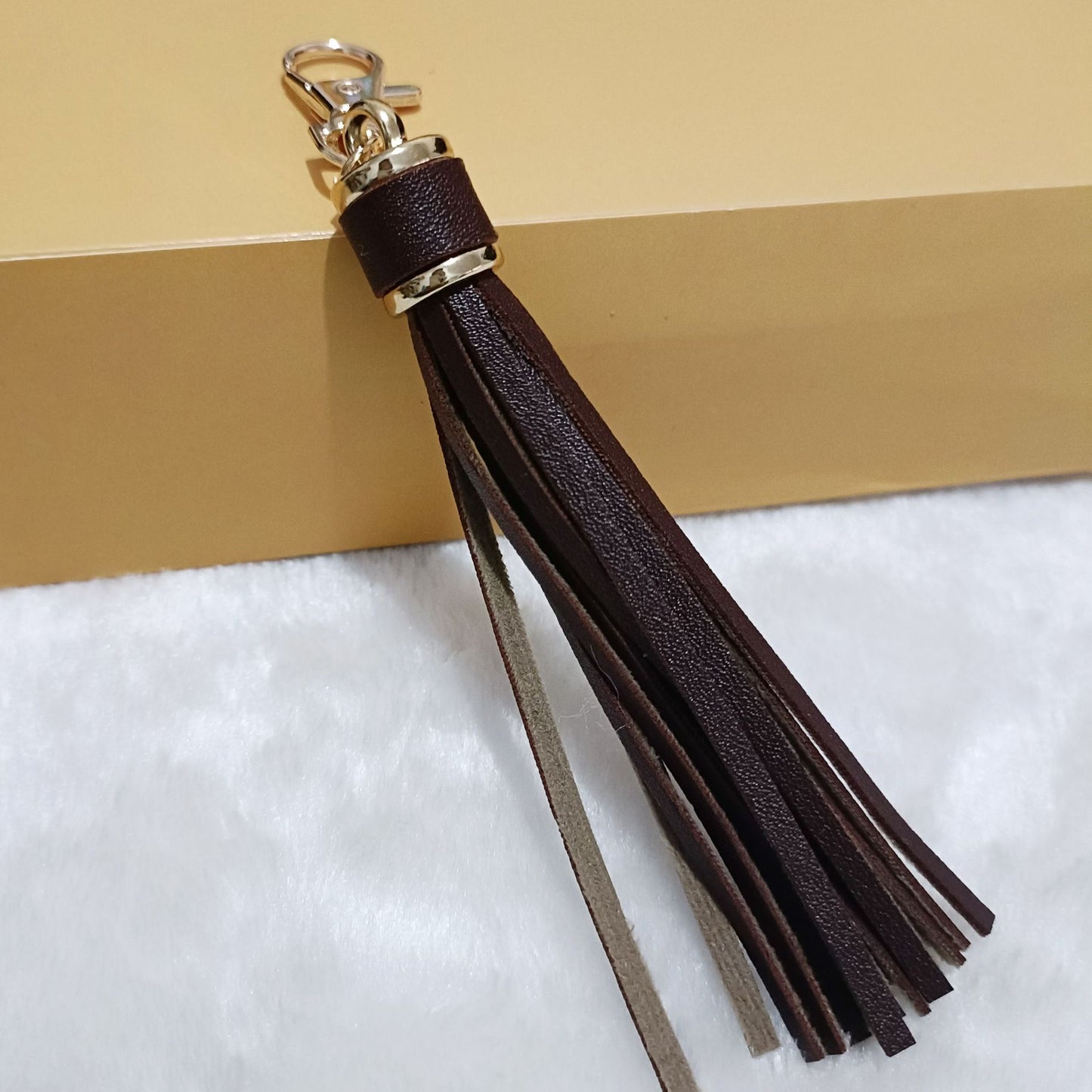 Background Color Leather Tassel Key Chain Silica Gel Bracelet