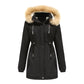 Thick Lamb Velvet Loose Ladies Cotton Jacket With Detachable Hood And Fleece Jacket