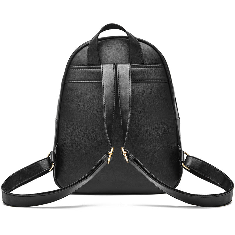 Women's Fashion Simple Large Capacity Korean Style Bow Backpack