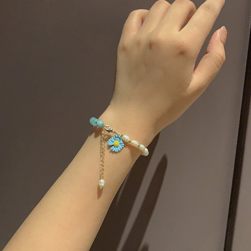 Bracciale minimalista da donna in perle d'acqua dolce di alta qualità