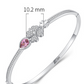 Bracciale in argento sterling S925 con trifoglio femminile stile coreano fresco