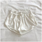 Ice Silk Thread Shorts Summer  Style Elastic Waistband