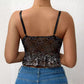 Color Matching Lace Pleated Hem Fishbone Women's Camisole