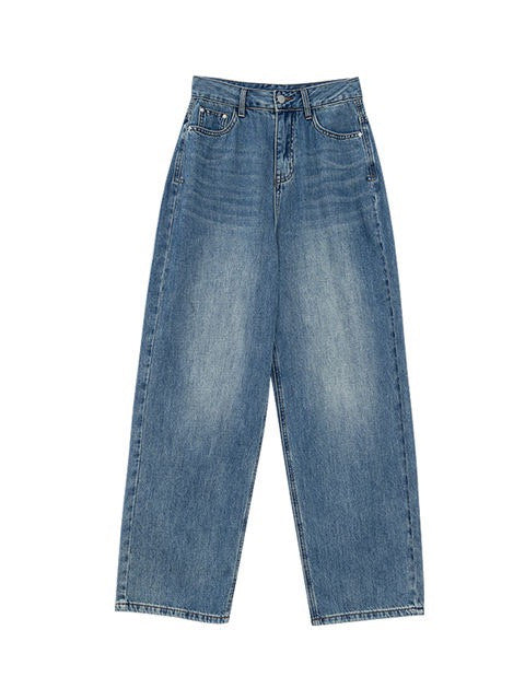 Loose High Waist Straight Wide Leg Jeans