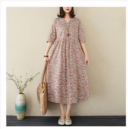 Women's Floral V-Neck Dress | Women's Floral Dress | Trend N Trove