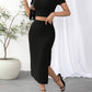 Women's Fashion High Waist Side Slim Fit Suit