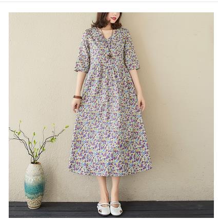 Women's Floral V-Neck Dress | Women's Floral Dress | Trend N Trove