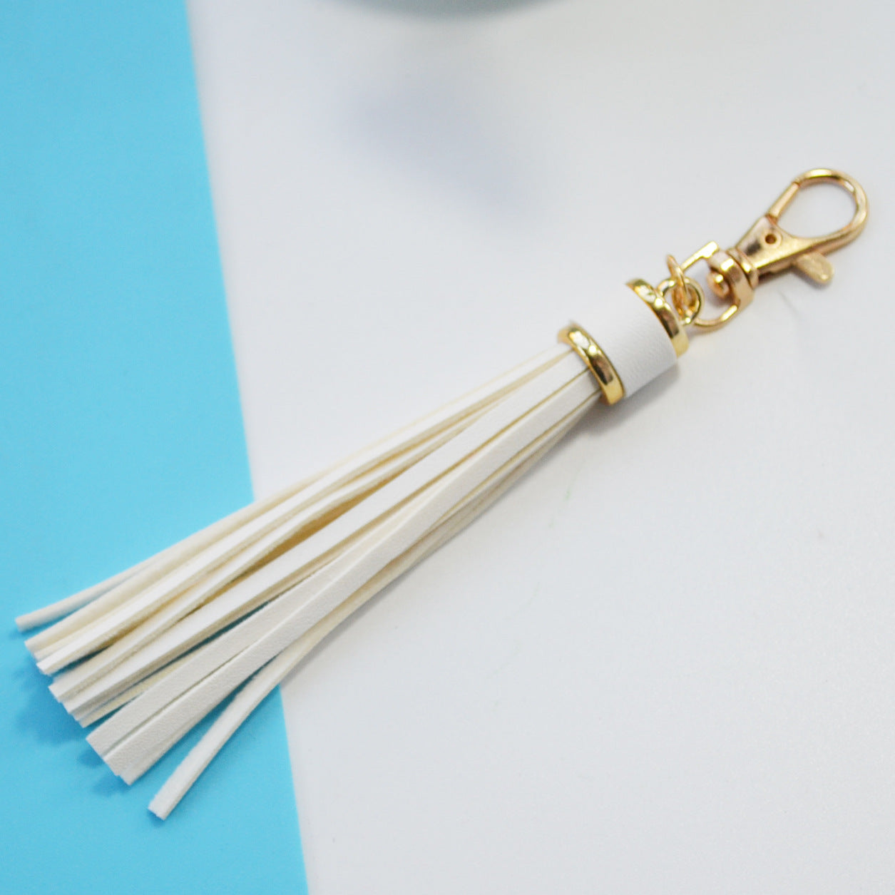 Background Color Leather Tassel Key Chain Silica Gel Bracelet