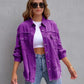 Fashion Ripped Shirt Jacket Female Autumn And Spring Casual Tops