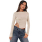 Top da donna con coulisse e spalle scoperte