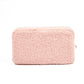 Autumn And Winter Solid Color Velvet Bag Large Capacity Skincare Products Storage Bag