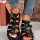 Hollow-out Belt Buckle Platform Pig Cage Sandals Foreign Trade Roman Shoes