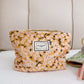 Jacquard Fabric Cosmetic Bag Large Capacity