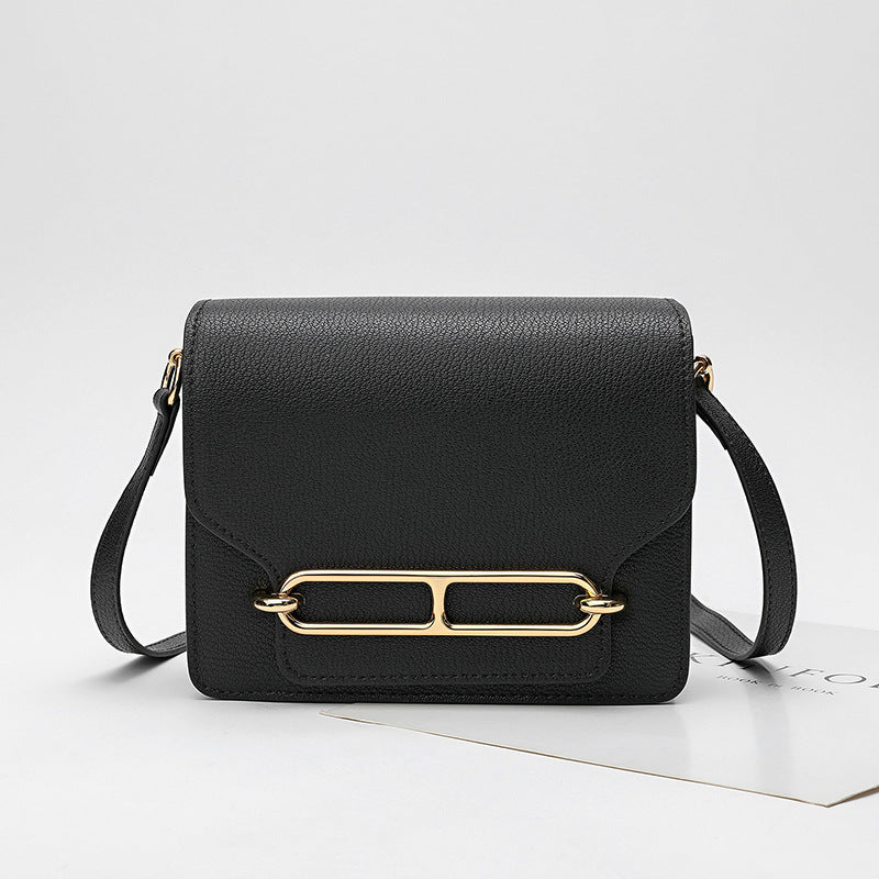 Genuine Leather Tofu Bag Trendy High-end Crossbody