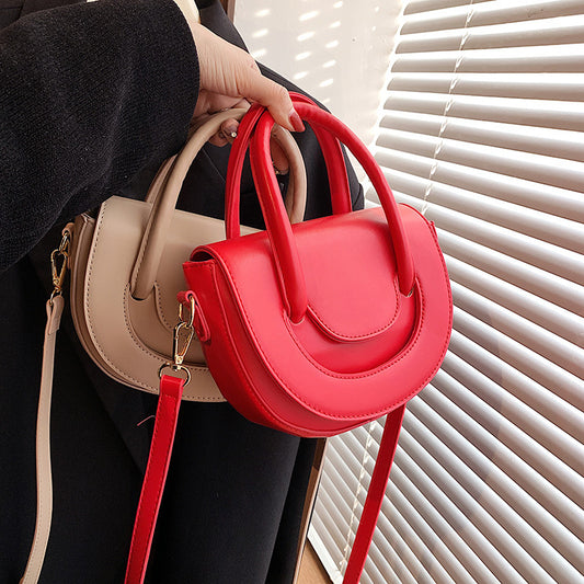 Women's Fashionable And Versatile Simple Single Shoulder Crossbody Bag