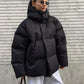 Cappotto moda con cappuccio staccabile Giacca in cotone invernale caldo antivento