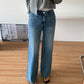 Schlankmachende Retro-Jeans mit hoher Taille