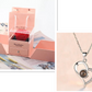 Geschenke Metall Rose Schmuck Geschenk-Box Halskette für Hochzeit Freundin Halskette Geschenke