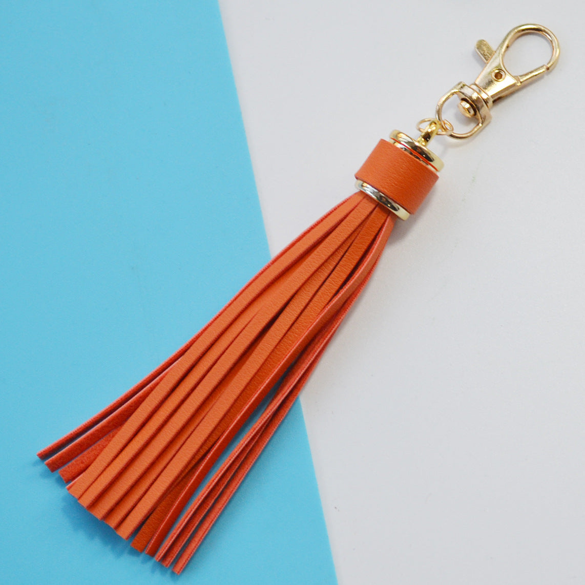 Background Color Leather Tassel Key Chain Silica Gel Bracelet